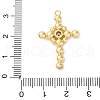 Brass Micro Pave Cubic Zirconia Pendants KK-F895-01G-3