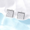 Brass Stud Earrings EJEW-D288-07P-4
