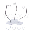 Plastic Minifigures Display Stands with Adjustable Snake Bone Bracket ODIS-WH0070-81B-1