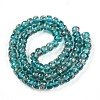 Luminous Handmade Gold Foil Glass Beads Strands FOIL-N029-02A-05-3