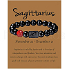 12 Constellation Natural Round Carnelian Beads Stretch Bracelets WGD22B0-02-1