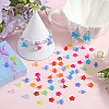 SOFPLATE 1300Pcs 13 Colors Transparent Acrylic Bead Caps TACR-SP0001-07-4