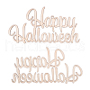 Word Happy Halloween Blank Wooden Cutouts Ornaments WOOD-L010-01-1
