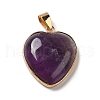 Natural Amethyst Pendants G-K335-04G-17-2