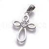304 Stainless Steel Pendants STAS-F215-03P-1