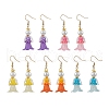Human Handmade Glass Seed Beads Dangle Earrings EJEW-MZ00446-1