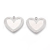 304 Stainless Steel Pendant Cabochon Settings STAS-T065-89P-1