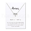 Twelve Constellations Alloy Pendant Necklaces WG2D4F2-14-1