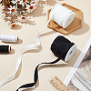 20M 2 Colors Flat Nylon Elastic Cords with Wavy Edge OCOR-FG0002-44-5