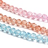 Transparent Painted Glass Beads Strands DGLA-A034-T4mm-A19-4