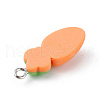Opaque Resin Pendants RESI-D064-02P-13-3