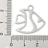 Non-Tarnish 304 Stainless Steel Pendants STAS-B056-10P-04-3