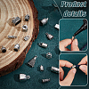   120Pcs 20 Styles Tibetan Style Alloy Cord Ends TIBE-PH0002-21-4