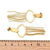 304 Stainless Steel Tassel Stud Earrings EJEW-Z098-04G-5