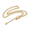304 Stainless Steel Toggle Heart Y Necklaces for Women NJEW-M101-04G-2