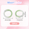 SUNNYCLUE 20Pcs Spray Painted Alloy Spring Gate Rings FIND-SC0013-18-2
