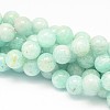 Round Natural Peru Amazonite Bead Strands G-L448-04-6mm-1