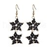 Handmade Glass Seed Beaded Pendants Dangle Earrings EJEW-MZ00416-2