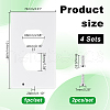 Plastic 1-Gang Socket Cover Plate KY-WH0046-97-2