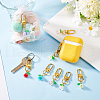 Lily of the Valley Plastic Pendant Decoration HJEW-HY00006-4