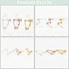 SOFPLATE 24Pcs 3 Colors Brass Screw On Clip-on Earring Findings KK-SP0001-19-6