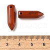 Natural Red Jasper Pointed Pendants G-C158-05I-3