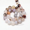 Natural Agate Beads Strands G-G580-10mm-36-2