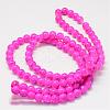 Baking Painted Glass Round Bead Strands DGLA-Q019-8mm-68-3