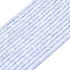 Synthetic Blue Lace Agate Beads Strands G-P575-B35-4x1mm-2