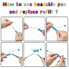 Plastic Beadable Pens AJEW-L082-B03-3