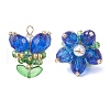 Transparent Glass Pendants PALLOY-MZ00722-07-1