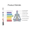 Geometry Shape Chakra Hanging Ornament AJEW-I059-05-2
