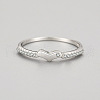 925 Sterling Silver Micro Pave Cubic Zirconia Finger Rings for Women FS-WGD3007-01-3