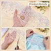 BENECREAT 5 Yards Polyester Embroidery Shell Lace Ribbon OCOR-BC0006-66B-4
