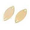 Brass Horse Eye Connector Charms KK-B137-11G-2