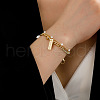 Alloy Charm Multi-strand Bracelets PW-WGCC846-01-2