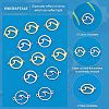 Unicraftale 12Pcs 2 Colors 201 Stainless Steel Connector Charms STAS-UN0036-95-3