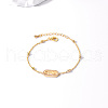 Brass Oval Link Bracelets XB4113-1-4