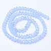 Electroplate Glass Beads Strands EGLA-A034-J10mm-B02-2