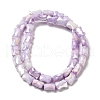 Electroplate Glass Beads Strands GLAA-D013-06G-2