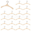 AHADEMAKER 30Pcs Miniature Wood Doll Clothes Hangers DOLL-GA0001-08-1