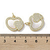 Brass Micro Pave Cubic Zirconia Pendants KK-G485-34H-G-3