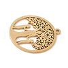 304 Stainless Steel Pendants STAS-V016-06G-2