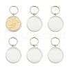 SUPERFINDINGS 6Pcs Commemorative Coin Plastic Pendant Keychain Sets KEYC-FH0001-50-1