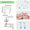 SUNNYCLUE 50Pcs 304 Stainless Steel Stud Earring Findings STAS-SC0008-58-2