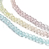 Transparent Painted Glass Beads Strands X1-DGLA-A034-T2mm-A15-4