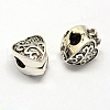Alloy European Style Clasps PDLC-R001-12AS-1