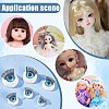   24 Pairs 6 Styles Plastic Doll Eye Patch KY-PH0002-01A-6