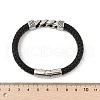 1Pc Braided Leather Cord Bracelets for Men BJEW-DJ0001-13-4