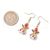 Angel Handmade Glass Seed Beads Dangle Earrings for Women EJEW-MZ00395-03-3